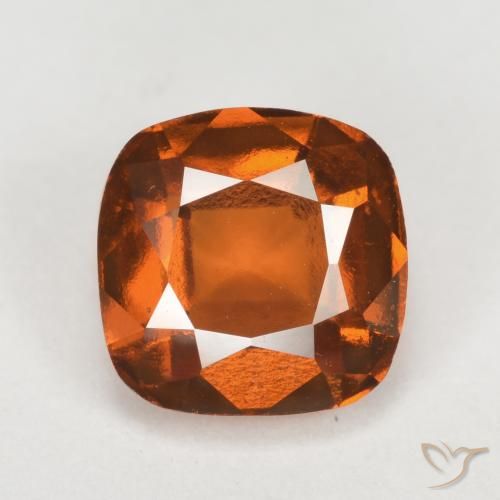 2.40ct Natural Laranja Profundo granada hessonita, Almofada, VVS-VS