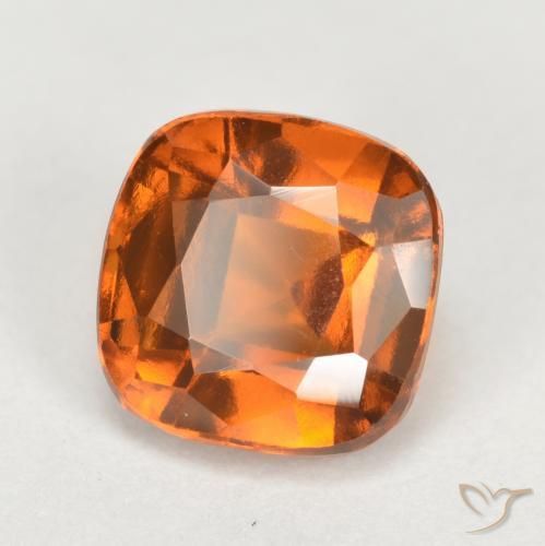 granada hessonita Laranja médio-escuro Natural 2.46ct, Almofada, VVS-VS