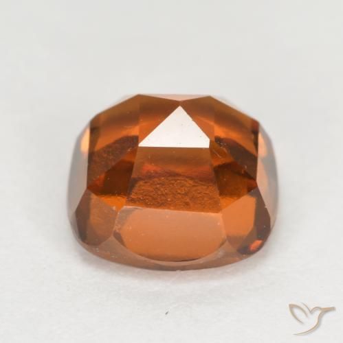 granada hessonita Laranja médio-escuro Natural 2.46ct, Almofada, VVS-VS