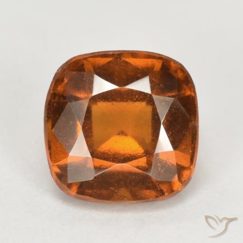 2.31ct Natural Laranja médio-escuro granada hessonita, Almofada, VS