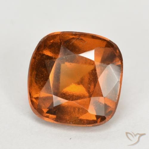 granada hessonita Laranja médio-escuro Natural 2.31ct, Almofada, VS