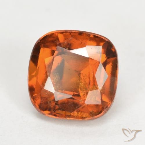 granada hessonita fogo laranja Natural 2.42ct, Almofada, VS-SI