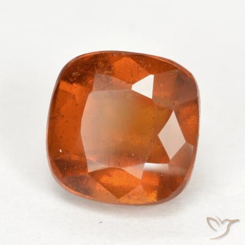 granada hessonita Laranja médio-escuro Natural 2.60ct, Almofada, SI
