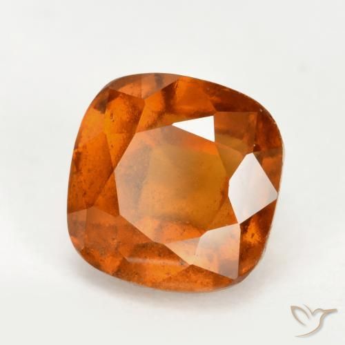 granada hessonita Laranja Médio Natural 2.65ct, Almofada, VS-SI