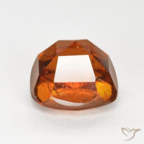 granada hessonita Laranja médio-escuro Natural 2.40ct, Almofada, SI
