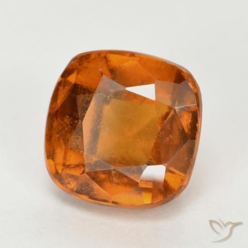 granada hessonita Laranja médio-escuro Natural 2.50ct, Almofada, VS-SI