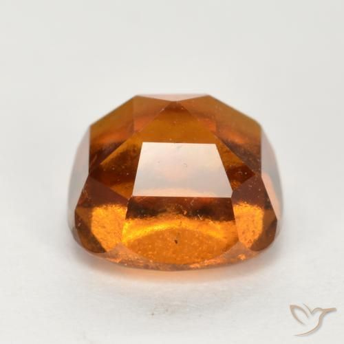 granada hessonita Laranja médio-escuro Natural 2.50ct, Almofada, VS-SI