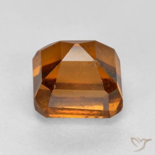 granada hessonita Laranja Profundo Natural 1.39ct, Corte Octógono / Esmeralda, SI