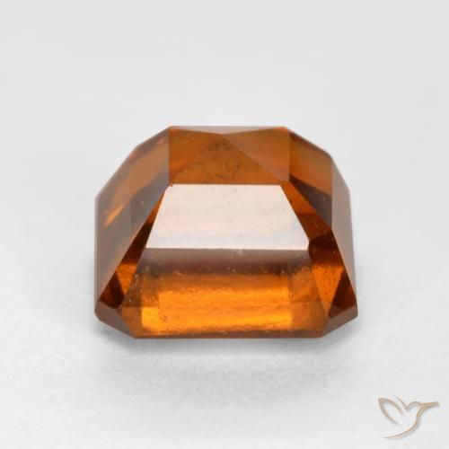 granada hessonita Laranja médio-escuro Natural 1.66ct, Corte Octógono / Esmeralda, VS-SI