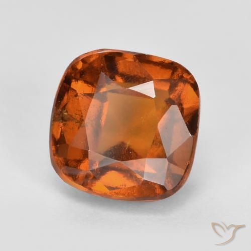 granada hessonita Laranja médio-escuro Natural 2.46ct, Almofada, VS-SI