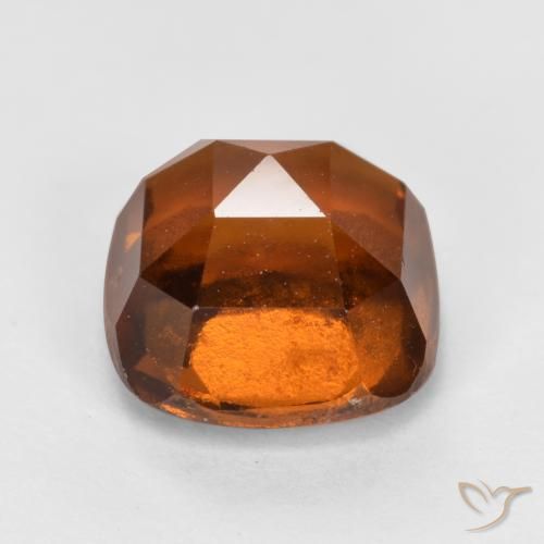 granada hessonita laranja avermelhado Natural 2.34ct, Almofada, VS-SI