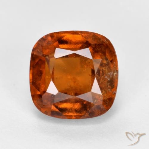 2.31ct Natural Laranja Profundo granada hessonita, Almofada, SI