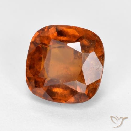 granada hessonita Laranja Profundo Natural 2.31ct, Almofada, SI