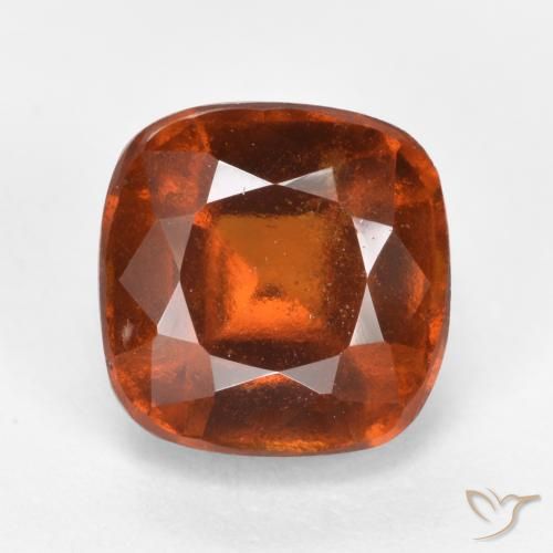 2.42ct Natural Laranja Profundo granada hessonita, Almofada, VS-SI