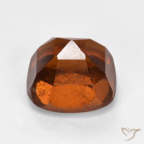 granada hessonita Laranja Profundo Natural 2.42ct, Almofada, VS-SI