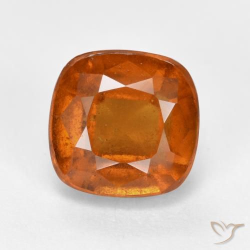 2.66ct Natural Laranja Profundo granada hessonita, Almofada, VS-SI