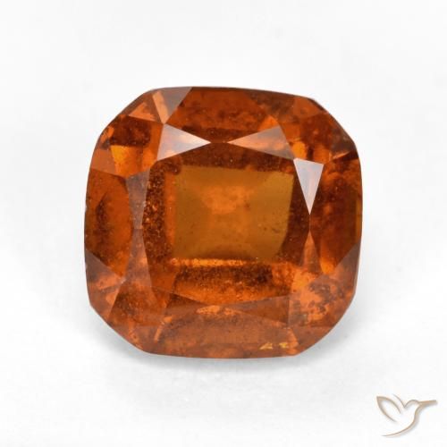 2.03ct Natural laranja avermelhado granada hessonita, Corte Esmeralda, VS-SI