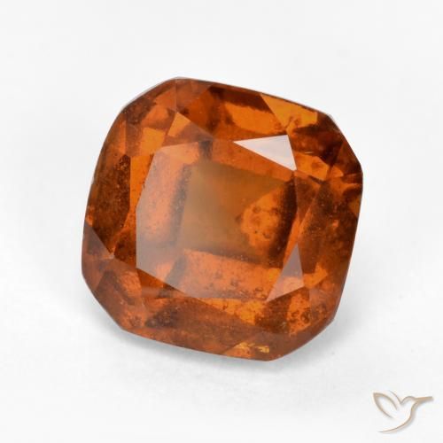 granada hessonita laranja avermelhado Natural 2.03ct, Corte Octógono / Esmeralda, VS-SI