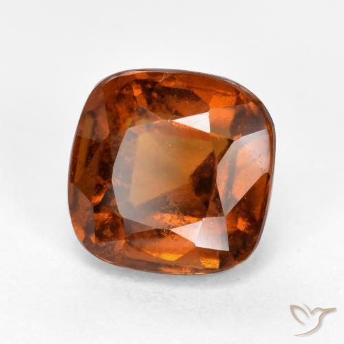 granada hessonita âmbar laranja Natural 2.43ct, Almofada, VS-SI