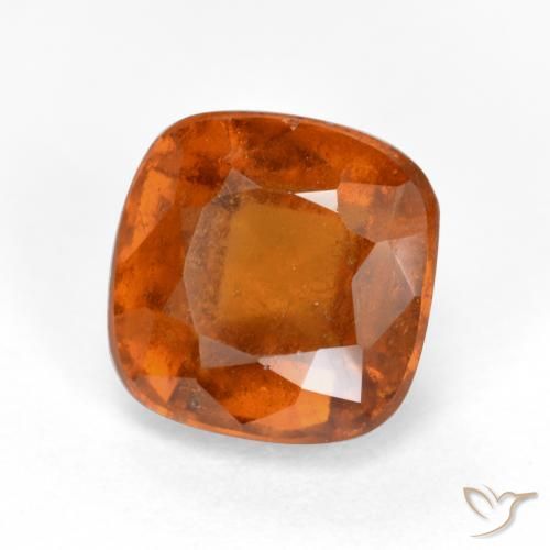 granada hessonita âmbar laranja Natural 2.33ct, Almofada, SI