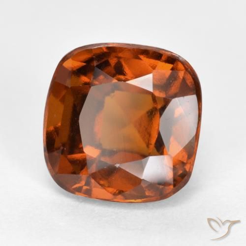 granada hessonita Laranja Médio Natural 2.36ct, Almofada, VS-SI