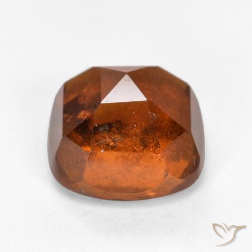 granada hessonita laranja avermelhado Natural 2.40ct, Almofada, SI
