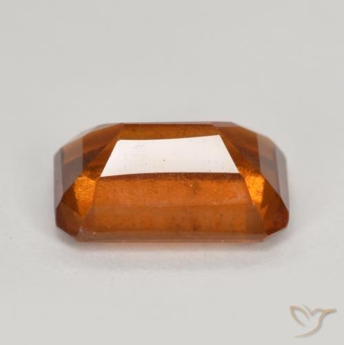 granada hessonita Laranja médio-escuro Natural 2.08ct, Corte Octógono / Esmeralda, VS-SI