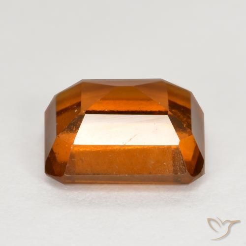 granada hessonita âmbar laranja Natural 2.14ct, Corte Octógono / Esmeralda, VS-SI