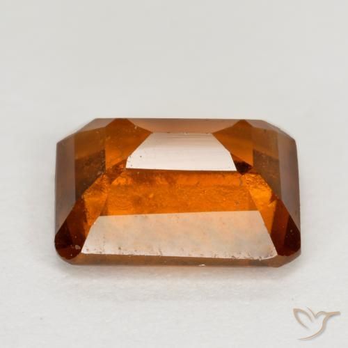 granada hessonita Laranja médio-escuro Natural 2.24ct, Corte Octógono / Esmeralda, VS-SI