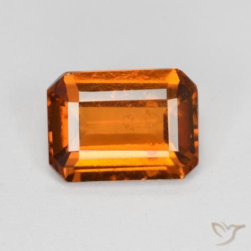 1.92ct Natural Laranja Médio granada hessonita, Corte Esmeralda, VS-SI