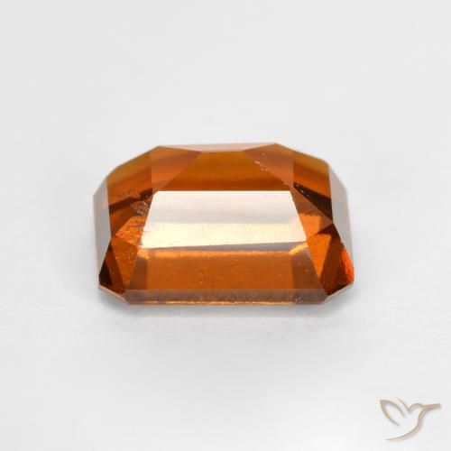 granada hessonita âmbar laranja Natural 2.39ct, Corte Octógono / Esmeralda, VS-SI