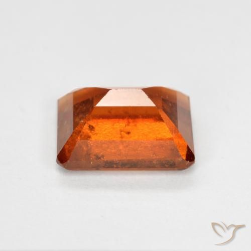 granada hessonita Laranja Médio Natural 1.98ct, Corte Octógono / Esmeralda, SI