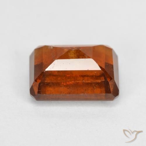 granada hessonita âmbar laranja Natural 2.31ct, Corte Octógono / Esmeralda, SI