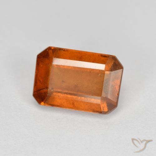 2.38ct Natural Laranja Médio granada hessonita, Corte Esmeralda, SI