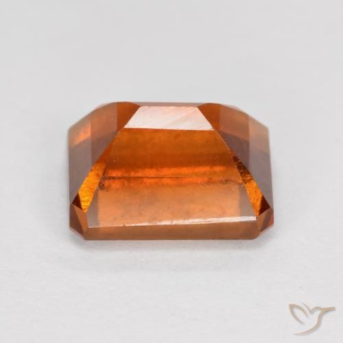 granada hessonita fogo laranja Natural 2.23ct, Corte Octógono / Esmeralda, VS-SI