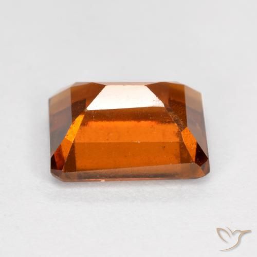 granada hessonita Laranja Profundo Natural 2.17ct, Corte Octógono / Esmeralda, VS-SI