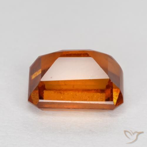 granada hessonita Laranja médio-escuro Natural 1.48ct, Corte Octógono / Esmeralda, SI