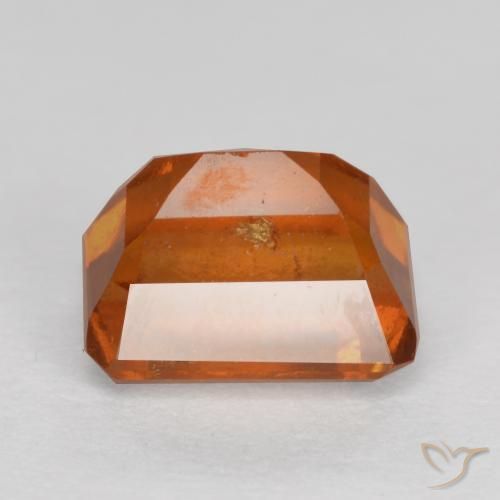 granada hessonita Laranja Profundo Natural 1.76ct, Corte Octógono / Esmeralda, SI