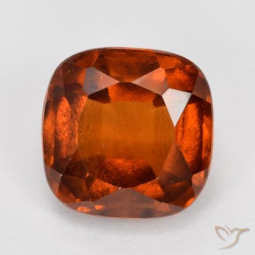 2.31ct Natural Laranja Profundo granada hessonita, Almofada, VS