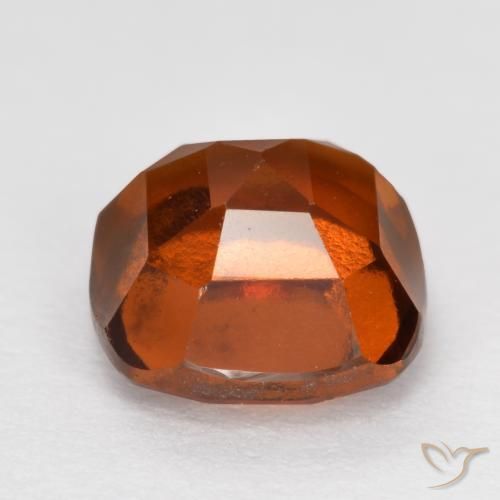 granada hessonita Laranja Profundo Natural 2.31ct, Almofada, VS