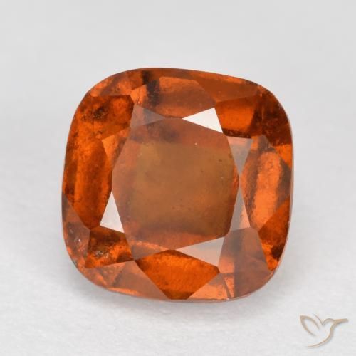 granada hessonita fogo laranja Natural 2.18ct, Almofada, VS-SI