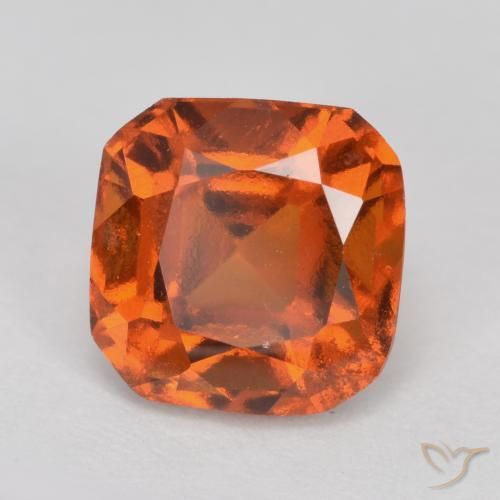 1.98ct Natural Laranja Médio granada hessonita, Corte Esmeralda, VS