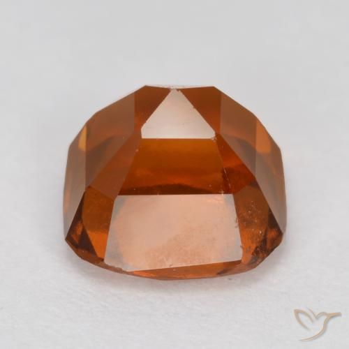 granada hessonita Laranja Médio Natural 1.98ct, Corte Octógono / Esmeralda, VS