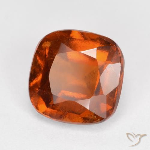 granada hessonita laranja avermelhado Natural 1.94ct, Almofada, VS-SI
