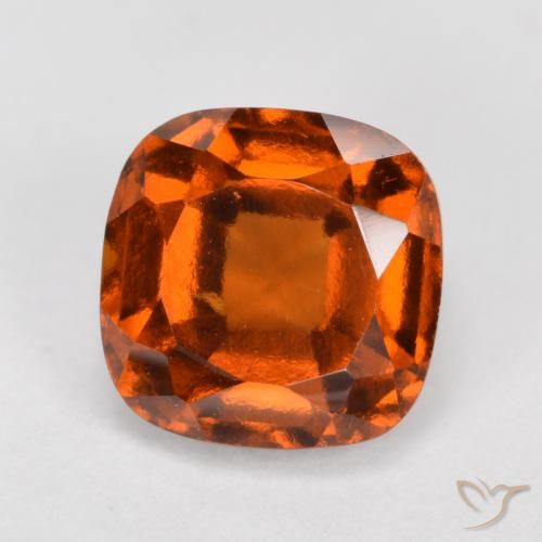 2.24ct Natural Laranja Médio granada hessonita, Almofada, VS