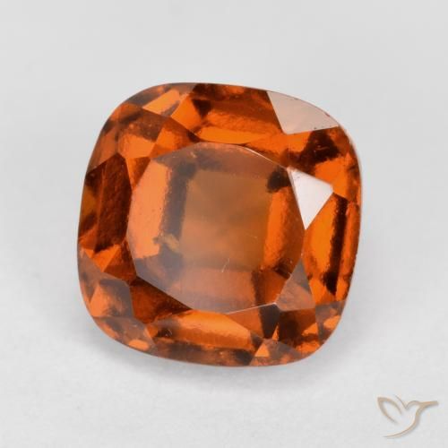 granada hessonita Laranja Médio Natural 2.24ct, Almofada, VS