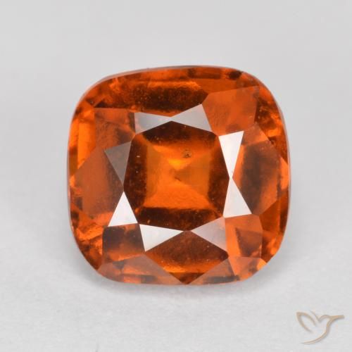 2.10ct Natural fogo laranja granada hessonita, Almofada, VS