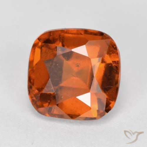 granada hessonita fogo laranja Natural 2.10ct, Almofada, VS
