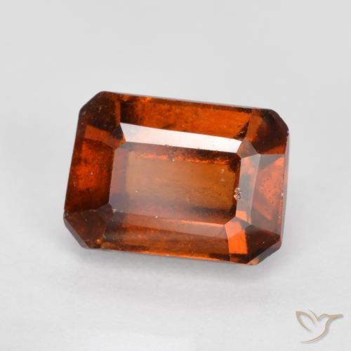 granada hessonita âmbar laranja Natural 1.72ct, Corte Octógono / Esmeralda, VS-SI