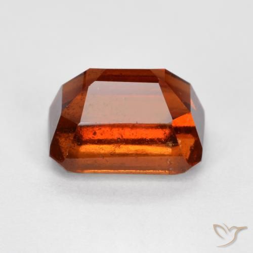 granada hessonita âmbar laranja Natural 1.72ct, Corte Octógono / Esmeralda, VS-SI